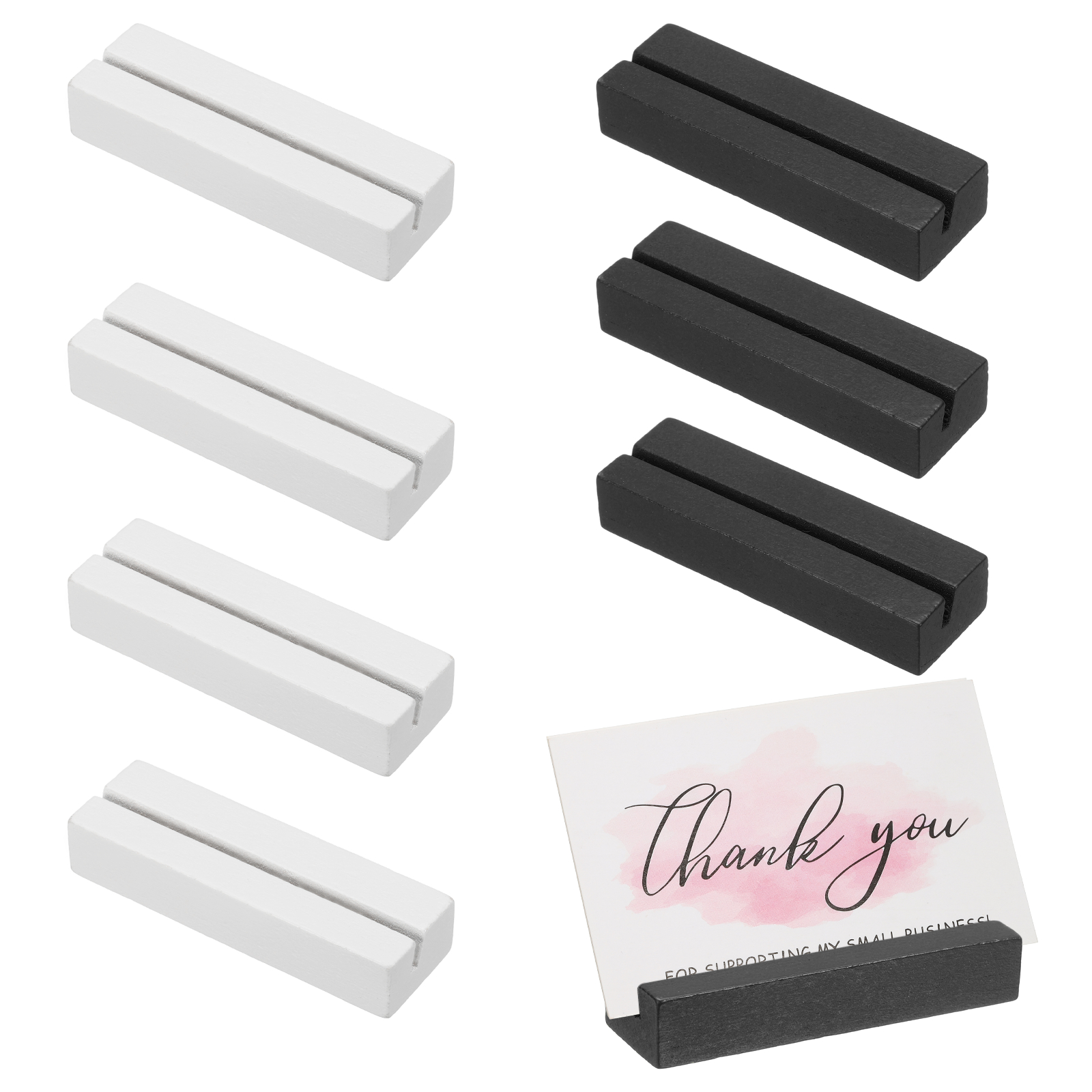 Graded Card Display - 8pcs 80mm Wood Place Card Holders