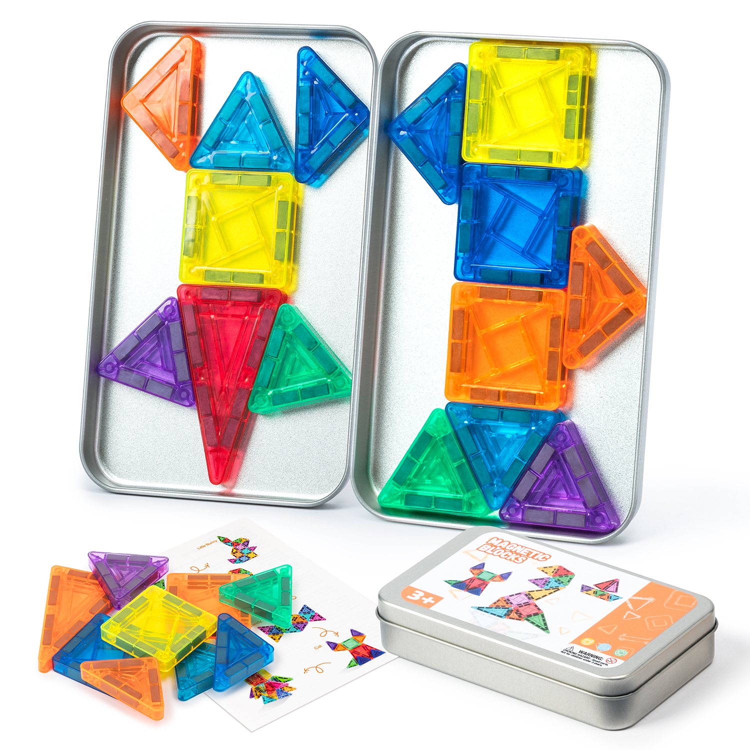 Building Block Mini - 42P/60P Mini Magnetic Tiles Building Blocks