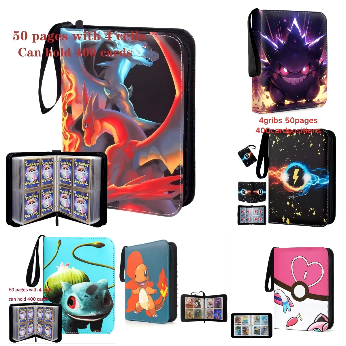 Charizard Gengar Pikachu Card  - Pokemon Binder Card incelemesi ve fiyatı