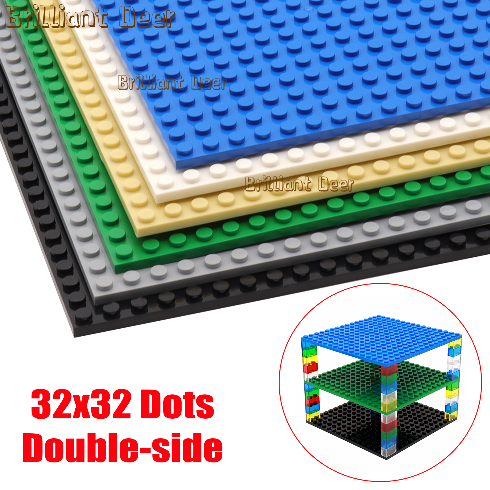 2PCS 32x32 Dots Base Plate Dou - Lego Minifigure Holder incelemesi ve fiyatı