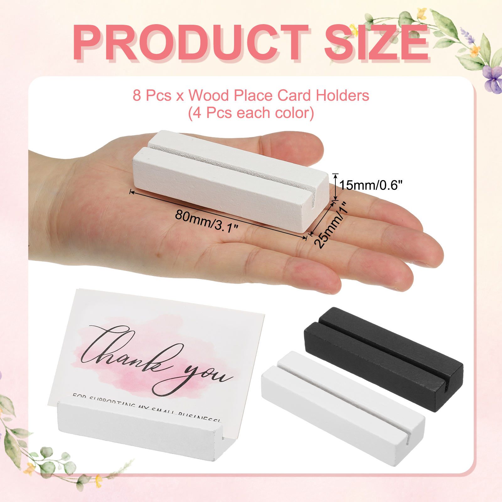 8pcs 80mm Wood Place Card Hold - Graded Card Display incelemesi ve fiyatı