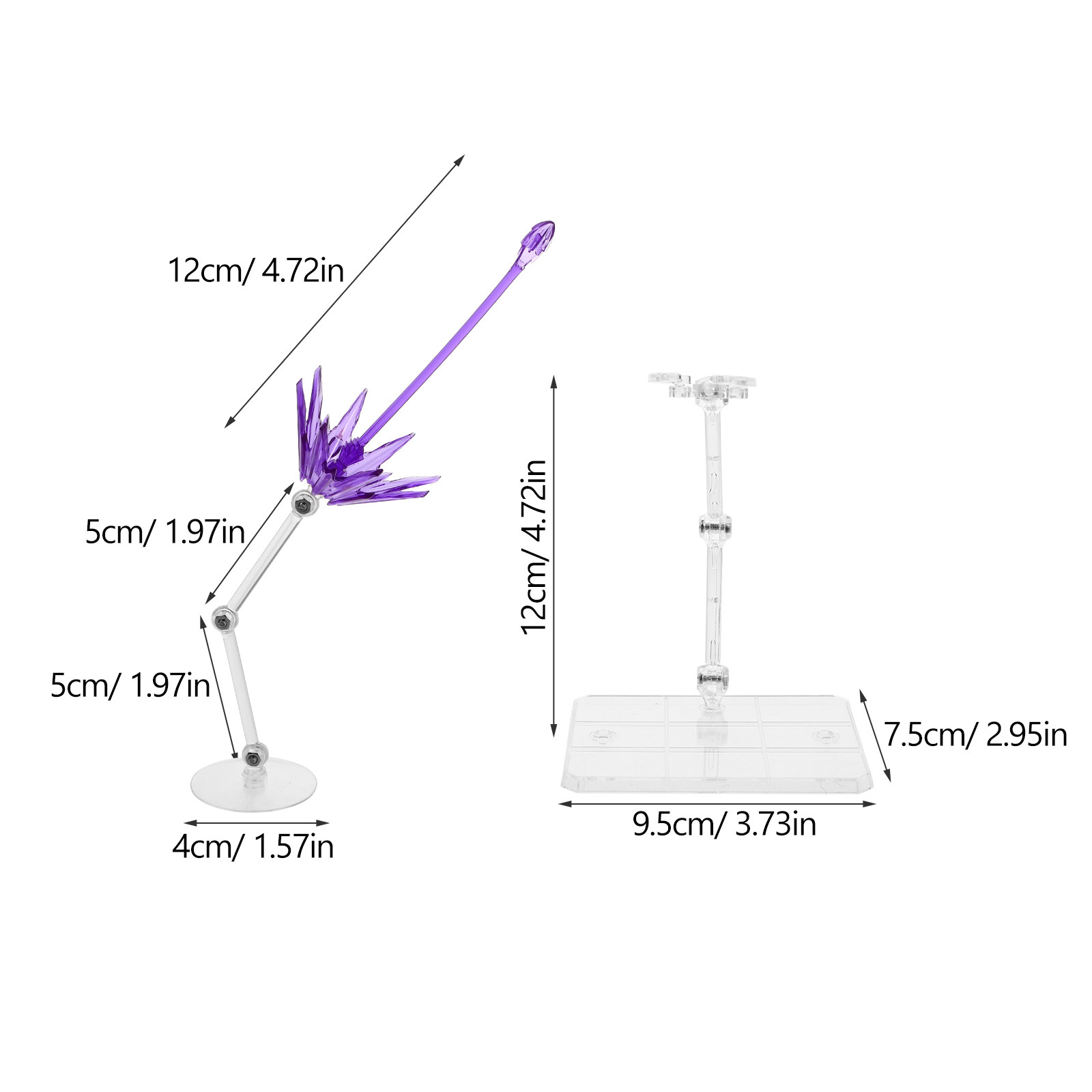 2Pcs Effect Parts Clear Plasti - Action Figure Stand incelemesi ve fiyatı