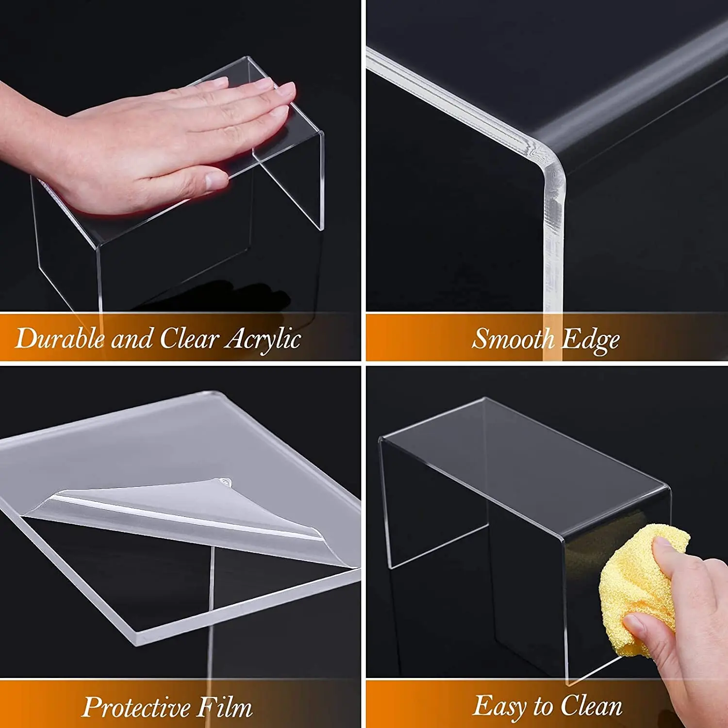 U Shape Acrylic Display Riser  - Pop Display Shelf incelemesi ve fiyatı