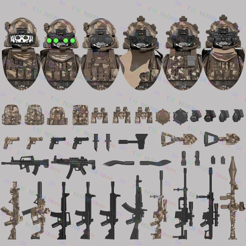 MOC Military Soldiers Action F - Lego Minifigure Holder incelemesi ve fiyatı