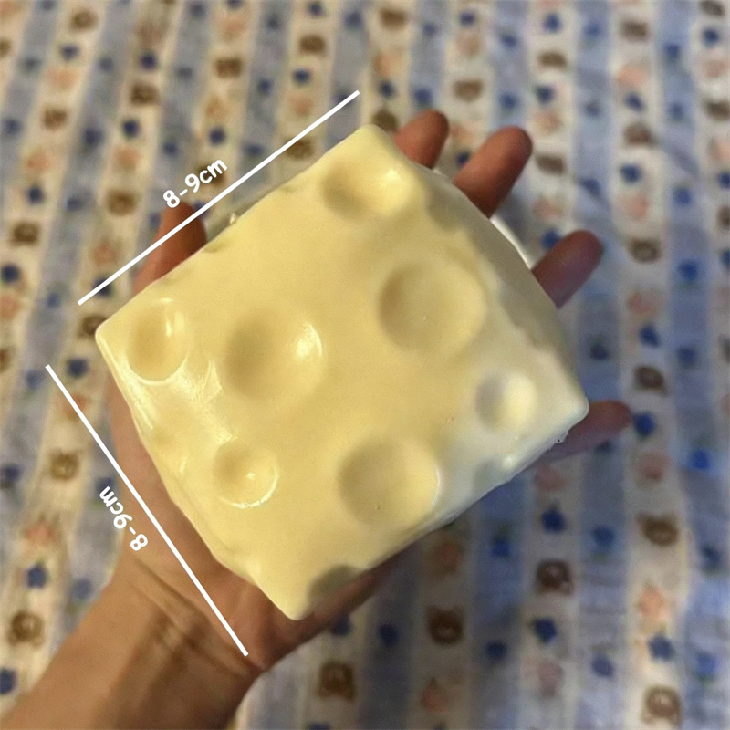 ◑Jumbo Cheese Cube Stress Ball - Fidget Cube Original incelemesi ve fiyatı