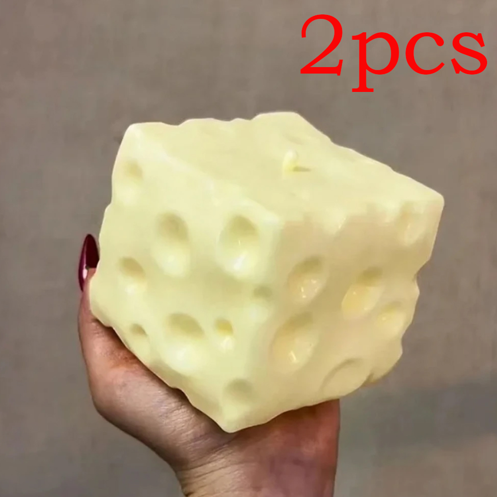 ◑Jumbo Cheese Cube Stress Ball - Fidget Cube Original incelemesi ve fiyatı