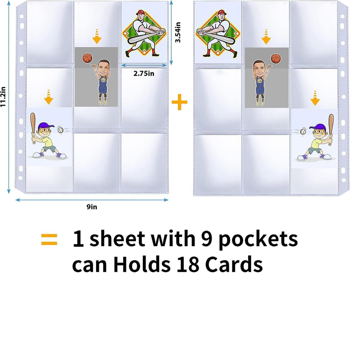 50 Pack 9 Pocket Card Sleeves  - Trading Card Binder incelemesi ve fiyatı