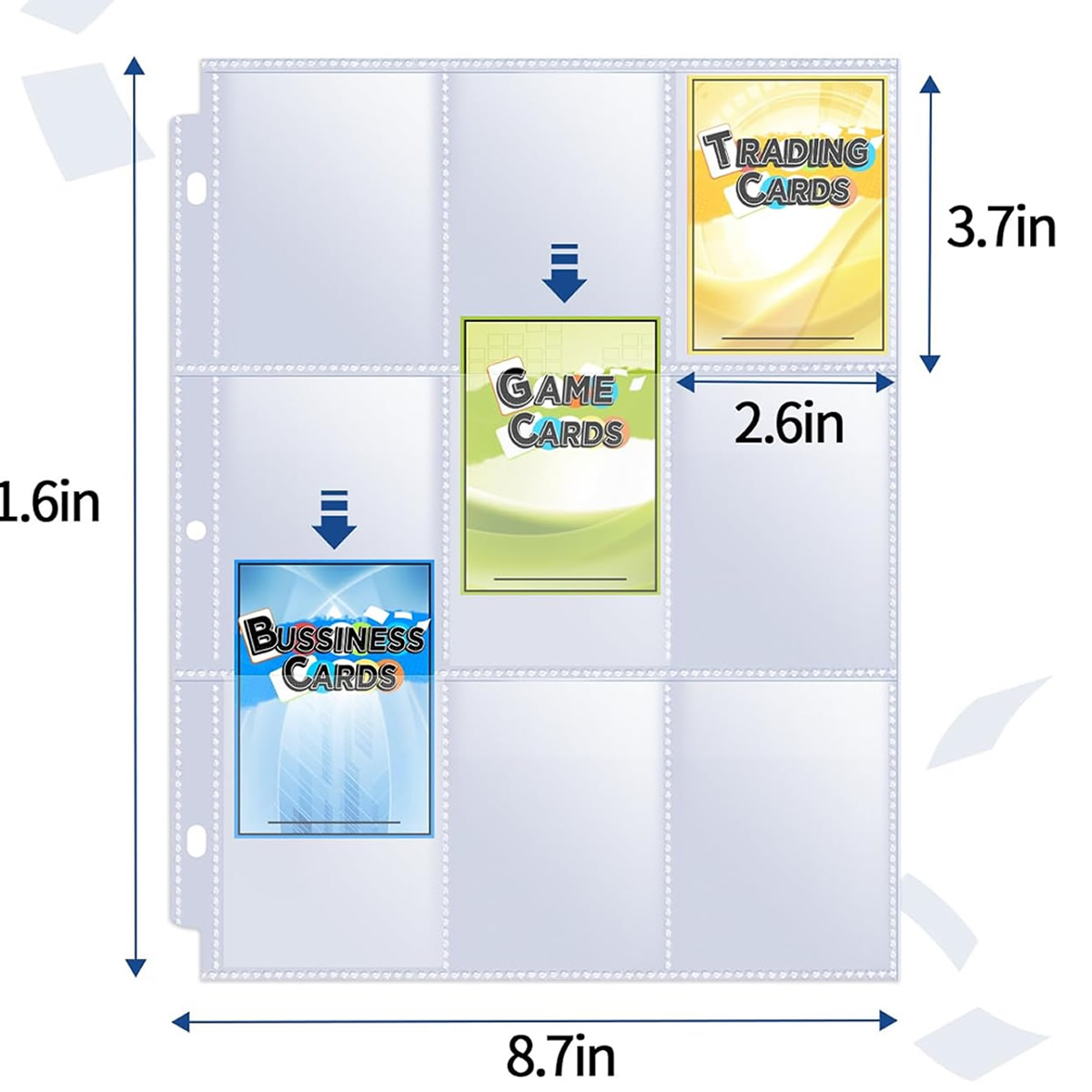 50 Pack 9 Pocket Card Sleeves  - Trading Card Binder incelemesi ve fiyatı