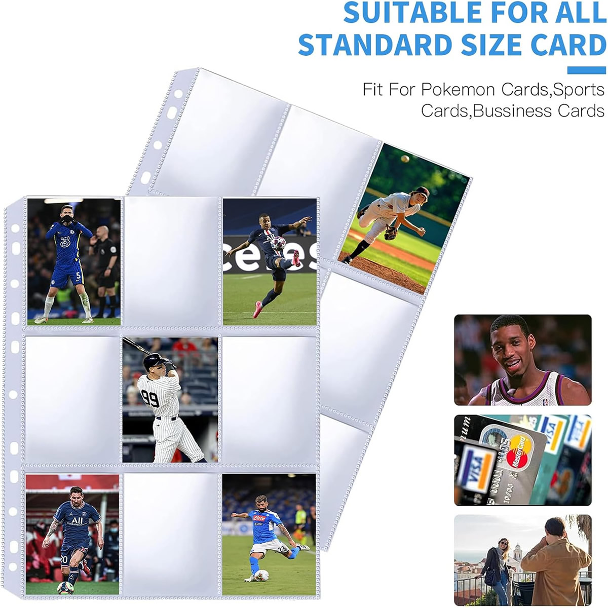 50 Pack 9 Pocket Card Sleeves  - Trading Card Binder incelemesi ve fiyatı