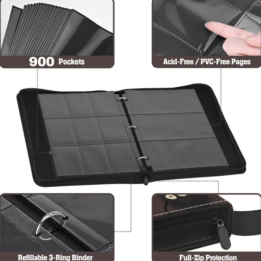 900 Pockets Card Binder Album  - Pokemon Binder Card incelemesi ve fiyatı