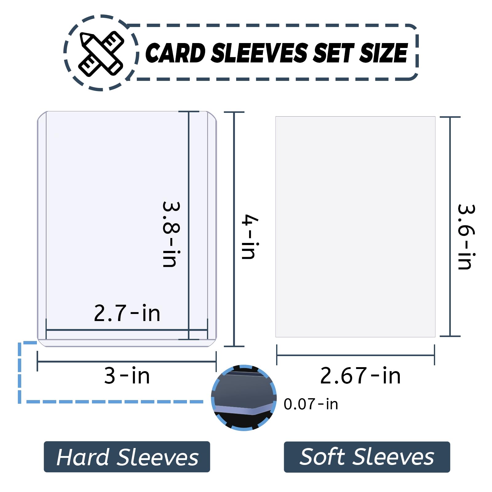 100-600pcs Card Sleeves Hard S - Card Penny Sleeve incelemesi ve fiyatı