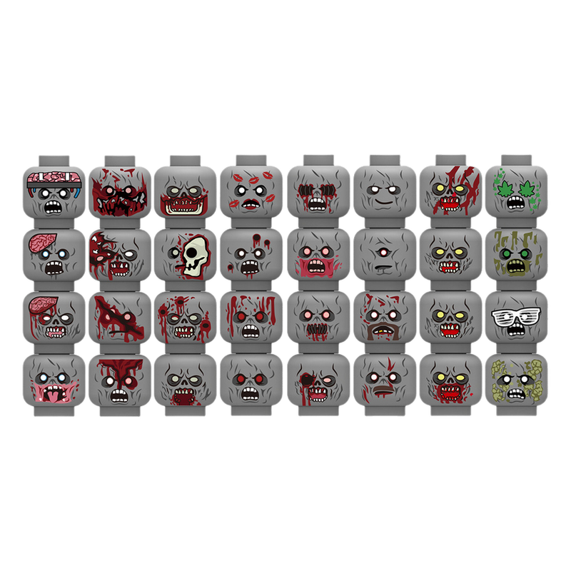 Injured Emotional Face Heads B - Lego Minifigure Holder incelemesi ve fiyatı