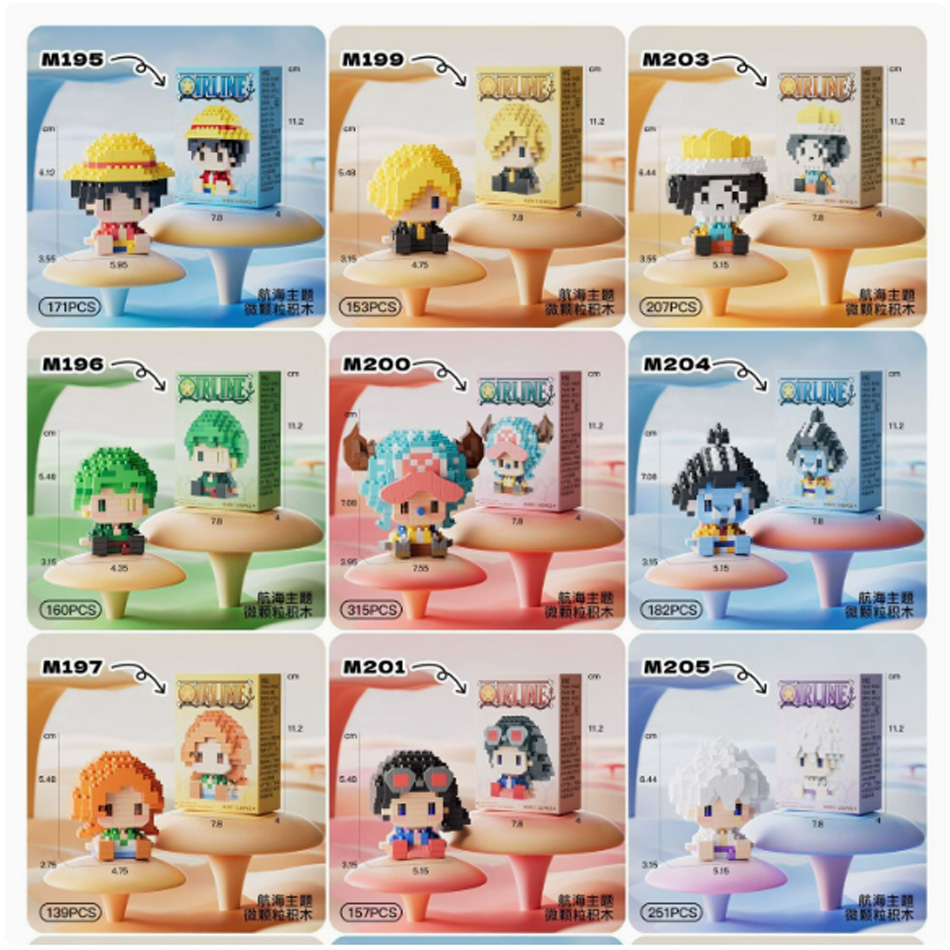 New ONE PIECE Sun God Nika Luf - Building Block Mini incelemesi ve fiyatı